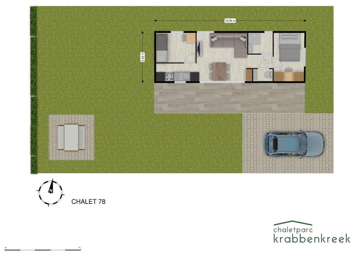 Chaletparc Krabbenkreek Zeeland - Chalet 78 Sint Annaland Exteriör bild